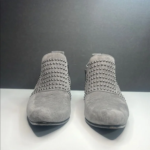Anine Bing - Charlie Low Grey Suede Studded Ankle Boots Women's Size US 7/EU 37 - Picture 3 of 12